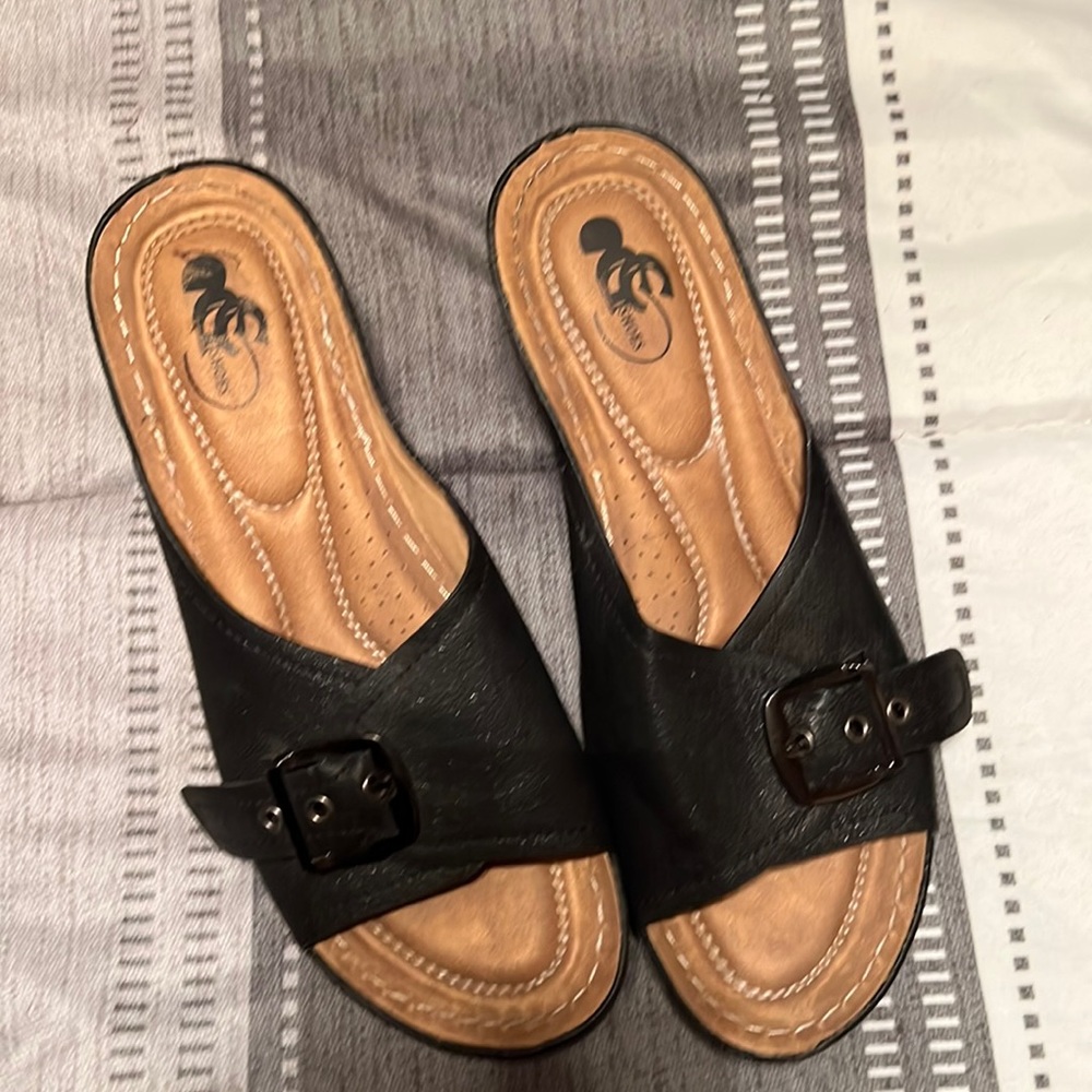 Slide on sandals